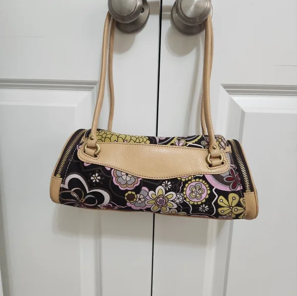 Vintage Cole Haan Floral Barrel Handbag - Picture 8 of 14